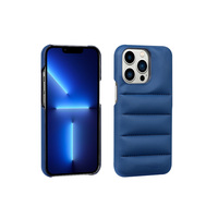 Coque de Téléphone Portable Puffer en Cuir PU Personnalisée TC, Logo The North Face, pour iPhone 15 14 13 Pro Max