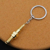 Llavero Creativo de Metal con Diseño de Bujía, Modelo de Pieza de Motor, Colgante para Coche, Accesorio de Modificación Automotriz, Souvenir, Regalo