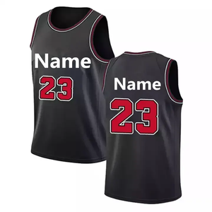 Kaus basket pria kustom kaus gambar polos Jersey reversibel tim basket Logo sublimasi - Product Image 5
