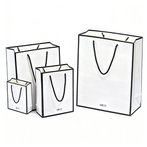 Sac à provisions en papier kraft personnalisé à <span class=keywords><strong>prix</strong></span> compétitif logo imprimé recyclé pour la promotion des aliments expédition pour cadeaux sacs à main - Product Image 4