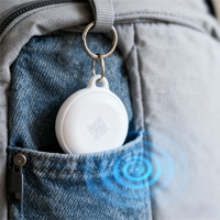 Mini traceur intelligent à double système compatible avec l'application Android IOS Find My, dispositif anti-perte Bluetooth