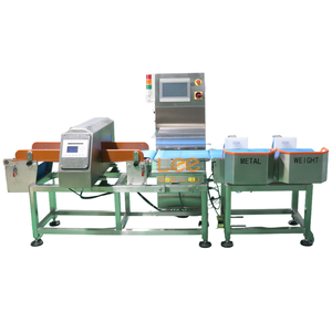 Độ chính xác cao ± 0.5g ~ ± 2g kim loại phát hiện checkweigher | 80 pcs/phút tất cả-trong-một máy với dual-channel từ chối cho thực phẩm - Product Image 1