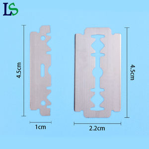 プロの男性手動シェーバーかみそりの刃ステンレス鋼理髪店サロン安全フェイシャルヘアシェービングダブルエッジブレード - Product Image 3