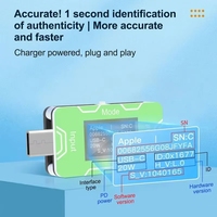 Testeur de charge rapide BSC)JCID JC CT02 PD QC avec écran HD, détection et identification de la tension et du courant des appareils authentiques