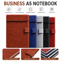 Libreta de Cuero PU A5 con Logotipo Personalizado, con Cierre Magnético, Agenda de Negocios Vintage Premium, Diario, Libro de Regalo Multicolor, Venta al Por Mayor