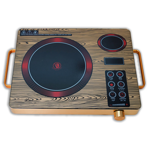 Giá tốt nhất điện duy nhất Burner cảm ứng nồi đen kim loại thép không gỉ tấm tinh thể gốm cảm ứng miễn phí phụ tùng 1600 - Product Image 1