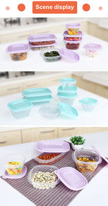 Contenedor hermético de alimentos, juego de contenedores de almacenamiento de alimentos con tapa de bloqueo, 0,67l, 4 Uds. - Product Image 6