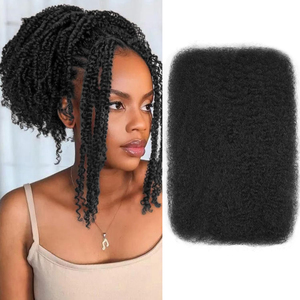 Paquete <span class=keywords><strong>de</strong></span> 12 Pulgadas <span class=keywords><strong>de</strong></span> <span class=keywords><strong>Cabello</strong></span> Afro Rizado <span class=keywords><strong>de</strong></span> 100g <span class=keywords><strong>para</strong></span> Extensiones <span class=keywords><strong>de</strong></span> Rastas, Reparación <span class=keywords><strong>de</strong></span> Locs, Mini <span class=keywords><strong>Trenzas</strong></span> y <span class=keywords><strong>Cabello</strong></span> Sintético Afro Rizado - Product Image 1
