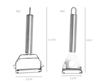 Kingwise Huis En Keuken Roestvrij Staal Handheld Fruit En Groentesnijder Set Metalen Meloen Schaaf Keuken Gereedschap