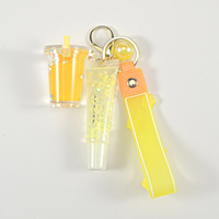 Charme Beauté Maquillage Durable Étanche Hydratant Liquide Lait Tasse Porte-clés Brillant À Lèvres