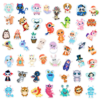 Vente en gros d'autocollants mignons en vinyle pour valises, cahiers, dessins animés pour enfants, appareil photo, écouteur pour téléphone portable