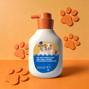 Shampoo <span class=keywords><strong>pour</strong></span> animaux <span class=keywords><strong>de</strong></span> compagnie, gel douche <span class=keywords><strong>pour</strong></span> chiens et chats 500 ml, 99,9% antibactérien, parfum frais longue durée, formule à base d'extraits végétaux - Product Image 6