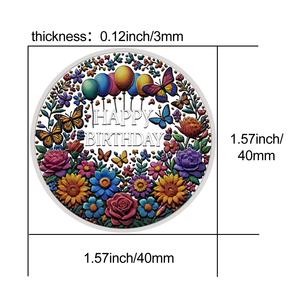 WOWEI Daisy fiore <span class=keywords><strong>buon</strong></span> <span class=keywords><strong>compleanno</strong></span> moneta-argento palloncini fortunati monete con <span class=keywords><strong>auguri</strong></span> di <span class=keywords><strong>compleanno</strong></span> unici rari regali di <span class=keywords><strong>compleanno</strong></span> - Product Image 5
