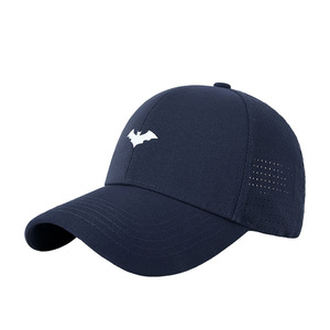 Casquette de baseball bleu foncé en maille respirante, protection solaire, chapeau d'extérieur unisexe - Product Image 1