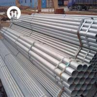 Tuyau en acier galvanisé ASTM A53 Gr.B S235JR pour structure de serre, échafaudage, clôture, stock disponible, directement de l'usine