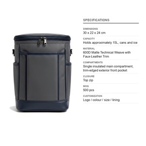 Sac isotherme technique pour pickleball avec base moulée 600D mat, logo personnalisé, vente en gros, sac isotherme pour le tennis et les sports - Product Image 6