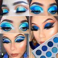 Palette de fards à paupières longue tenue haute pigmentation à marque privée, palette de fards à paupières quatre saisons 15 couleurs à marque privée