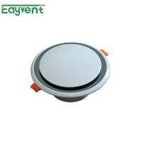 Diffuseur d'air rond moderne en plastique, grille de ventilation circulaire décorative pour plafond, installation facile pour la décoration intérieure et les systèmes CVC