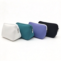 Trousse de Toilette en Néoprène Souple Imperméable avec Fermeture Éclair, Petite Pochette de Maquillage Portable pour l'Organisation des Voyages et des Produits de Beauté (Vente en Gros)