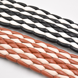 Commercio all'ingrosso 6CM in pelle Pu <span class=keywords><strong>sandali</strong></span> decorazione su misura treccia piatta cinturino nastro Semi accessorio per sandalo - Product Image 3