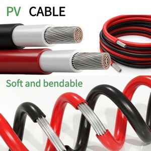 Câble solaire photovoltaïque Hotion 2,5 mm 4 mm 6 mm 10 mm, isolé XLPO, gaine PVC, cuivre étamé, basse tension DC 600V/1000V, -70~90°C, rouleau de 100 m - Product Image 5