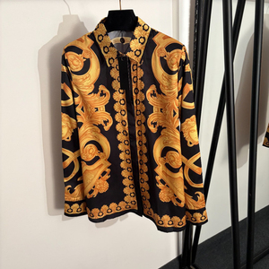 Camicia Casual da <span class=keywords><strong>Donna</strong></span> con Stampa Leopardata, Tessuto Traspirante, Colletto Rovesciato e Maniche Lunghe per Occasioni Speciali - Product Image 4