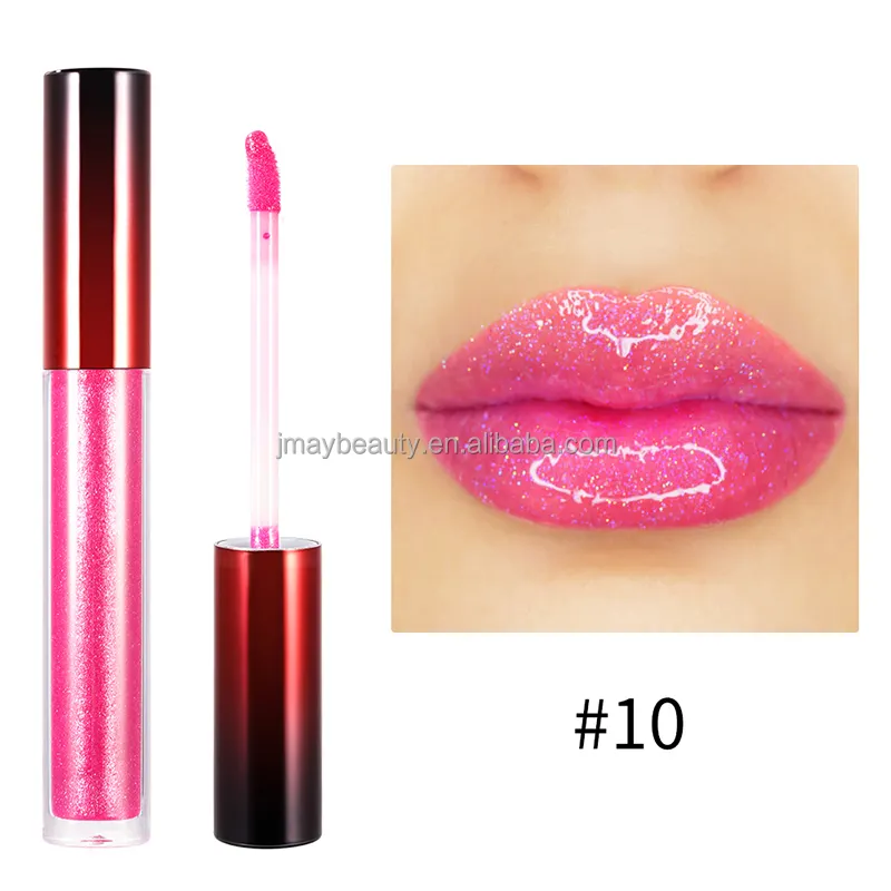 Coral Lipstik Mengilap Tipis, Lipstik Warna Ungu Gelap Pakaian Panjang Coklat Tua Pink Hot Magenta Lipgloss Emas