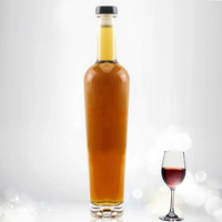 750ml Maßgefertigte Farbige Matte Frostglas Wein- & Spirituosenflaschen mit Korkverschlüssen für Whisky-Verpackungen