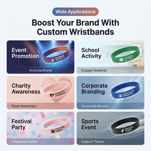 Braccialetti in Silicone Personalizzati per Feste di <span class=keywords><strong>Compleanno</strong></span> per Bambini, Senza BPA e Ftalati, Confezione da 500 Pezzi per Sacchetti Regalo per Ragazzi e Ragazze - Product Image 3