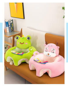 Seggiolino per bambini in peluche per imparare a sedersi di sicurezza Anti-caduta posteriore sedia comoda per bambini sofà con divano morbido con libro giocattolo - Product Image 4