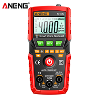 Multímetro Digital Profesional ANENG M109 con Pantalla 4D, 500V 2A, Medición Automática de CA/CC, con Indicador de Batería Baja
