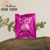 100% Efficace Naturel À Base De Plantes Féminin Soins Yoni Produits Tampon Encreur Logo Personnel Detox Perles Yoni Perles
