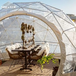 Ngoài trời sang trọng ngay lập tức trong suốt Lều tuyết Lều mái vòm 4M rõ ràng PVC lều lều lều cho nhà hàng - Product Image 3