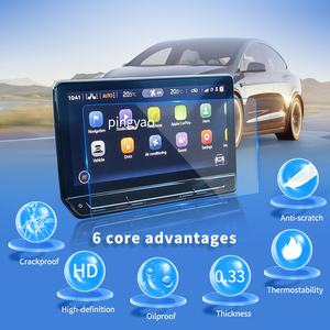 CUPRA <span class=keywords><strong>LEON</strong></span> 2024 Accessoires automobiles de véhicules Carplay Protecteur d'écran de panneau numérique <span class=keywords><strong>Film</strong></span> de protection en verre trempé Autocollants de voiture - Product Image 3