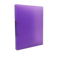Carpeta de documentos multicolor, cubierta dura esmerilada, carpeta de presupuesto de PP, carpeta de anillas de 2 agujeros, carpeta de archivos A4 para material escolar y de oficina