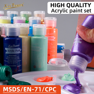 Xin Bowen Nouveau 60ml Macaron 6 Couleurs Acryliques Pigment Professionnel Peinture Artistique Peinture Acrylique <span class=keywords><strong>Morandi</strong></span> Ensemble de Peinture Acrylique - Product Image 4