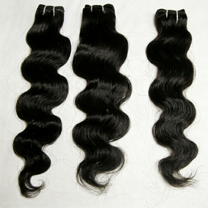 REMI HAIR 100% Unprocessed Raw Virgin Indian Remy Body Wave Afro Natural Curly 100g Human Hair Extensions Weave - Product Image 1