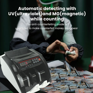 Détecteur de billets de banque professionnel UV/MG pour devises GBP, JPY, USD, EUR, 900 pièces/min - Product Image 6