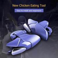 Controlador de Joystick Portátil para PC, Mini Controlador de Juegos Blue Shark con Gatillos para Android y iPhone, Botones Táctiles con Cable para Móviles