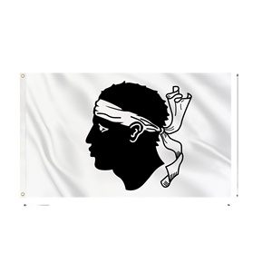 <span class=keywords><strong>Bandiera</strong></span> Regionale della Corsica Francese Personalizzata 3x5ft, Stampa Digitale, Resistente, in Poliestere 100D, per Esposizione in Giardino - Product Image 2