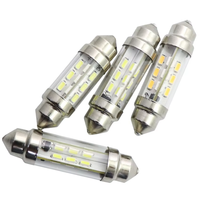 Ampoule LED Festoon C5W C10W 12V 24V 16/24SMD Canbus, lumière LED pour intérieur de voiture, miroir, lampe de lecture avec couvercle, 31/36/39/42MM