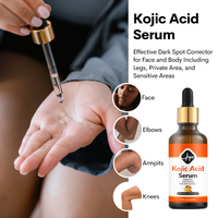 Fournisseur d'Usine Éliminer les Taches Foncées Produits de Soins du Visage Blanchissants Savon à l'Acide Kojique Nettoyant Facial Sérum Crème Kit de Soins de la Peau
