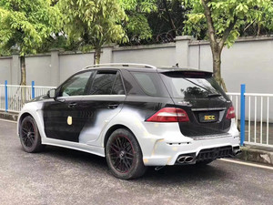 Nuevo Kit de Carrocería Ancha Estilo WALD para Mercedes-Benz W166 ML350 ML400 ML63, Parachoques Delantero y Trasero Mejorados - Product Image 3
