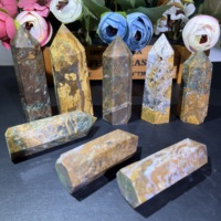 Pointes de Pietersite sculptées en cristal naturel poli, style art populaire, pour cadeaux uniques, guérison spirituelle et objets de collection - Vente chaude