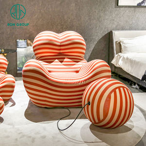 Sillón Individual Estilo Nórdico para el Hogar, Sofá Creativo de Ocio, Sillones para Sala de Estar, Balcón, Sofá Perezoso con Diseño de Hortensia - Product Image 2