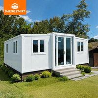 Maison conteneur portable extensible de luxe |   Maison de campagne moderne 2-3 chambres, étanche, résistante aux tremblements de terre, au feu et aux ouragans, pour l'entrée des écoliers