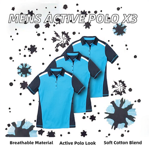 เสื้อยืดแขนยาวผู้ชายผ้าคอตตอนผสมเนื้อนุ่มระบายอากาศดี สไตล์สปอร์ต (แพ็ค 3 ตัว) - ปรับแต่งได้ - Product Image 2