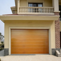 Porte de garage sectionnelle électrique automatique à glissière, design moderne, haute qualité, prix avantageux, en promotion