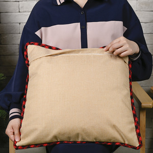 DAMAI Christmas Pillow Cover 48x48cm <b>Red</b> Truck Tree Design Home <b>Sofa</b> Decorative Cushion Cover Holiday Decoration - Product Image 4