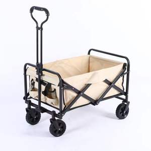 Chariot tout-terrain pliable avec caractéristiques utilitaires extérieures pliables Chariot de jardin Shopping <span class=keywords><strong>Beach</strong></span> Wagon 1pc/carton OEM personnalisable - Product Image 6